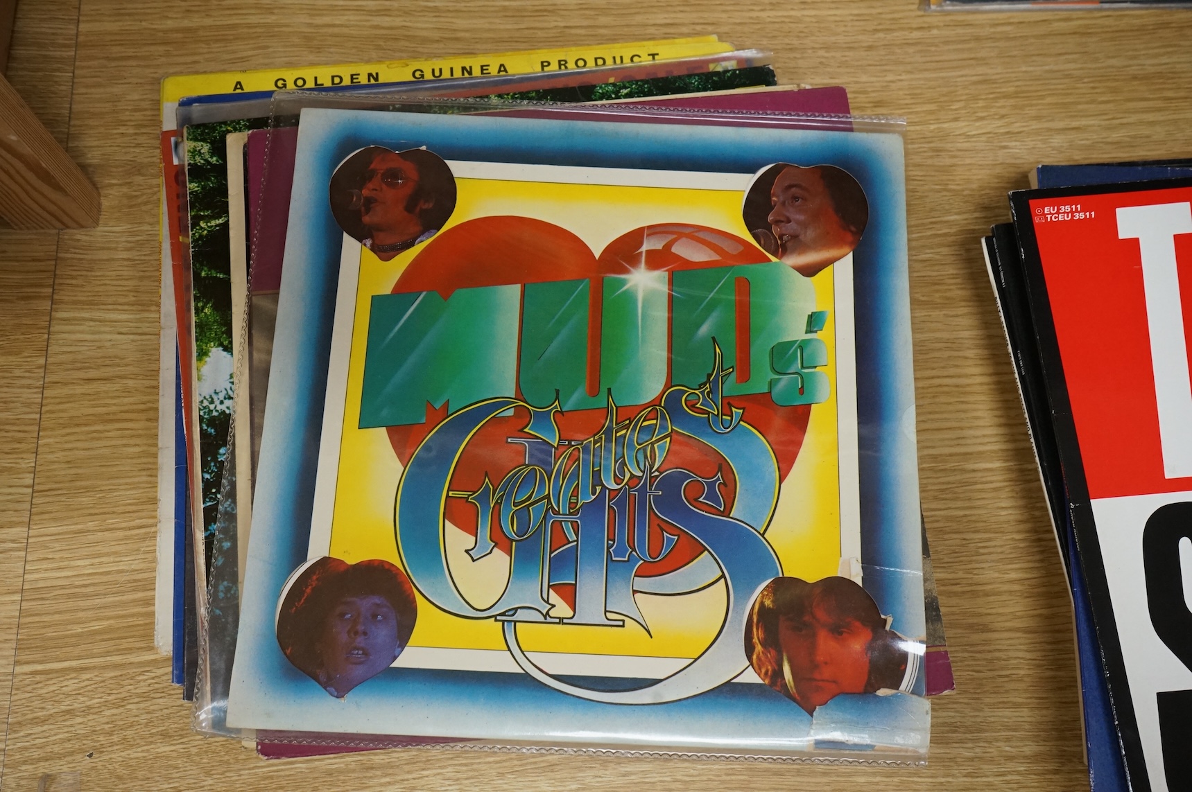Thirty-three LP record albums, artists include; U2, The Beach Boys, Bryan Ferry, The Moody Blues, The Animals, Michael Jackson, Iggy Pop, Steve Winwood, Talking Heads, Tina Turner, Rod Stewart, etc.